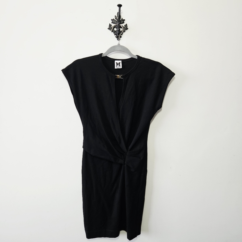 Missoni Faux Wrap Dress Size XS Black Knee Length EUC
